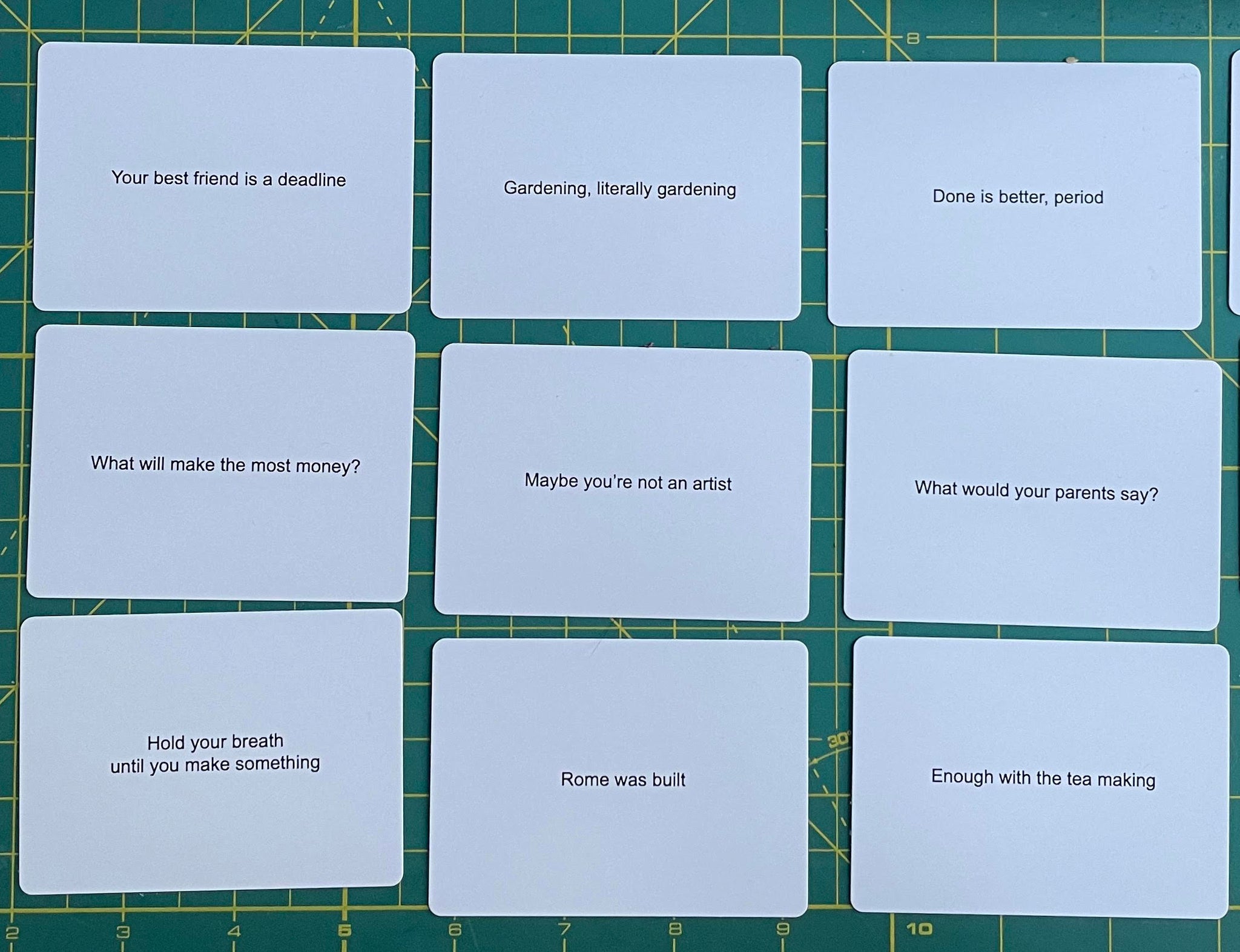 Obvious Strategies - expansion pack to Oblique Strategies